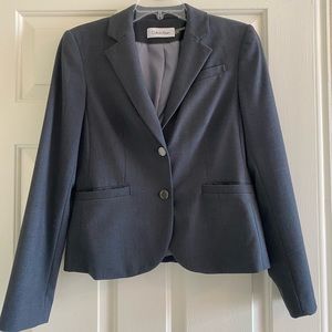 Gray Skirt Suit by Calvin Klein